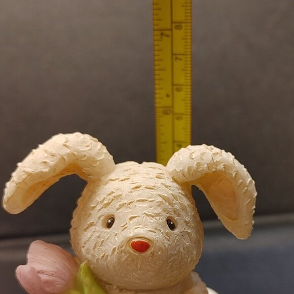 VINGAGE HOUSTON HARVEST EATER BUNNY & BABY CHICK CANDY DISH - Picture 7 of 9